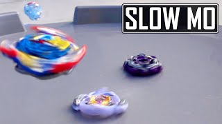 ULTIMATE VALKYRIE BURSTING RAGE LONGINUS IN SLOW MOTION Beyblade Burst in Slow Motion Valt VS Lui [upl. by Rochemont]