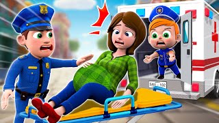 Police Help Pregnant Mother🤰  Mom Angel or Mom Demon😈😇Song and More Nursery Rhymes amp Kids Songs [upl. by Strong665]