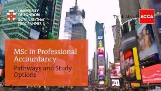 MSc in Professional Accountancy  Pathways and Study Options [upl. by Sifan]