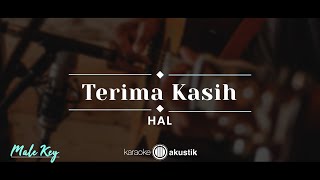 Terima Kasih – HAL KARAOKE AKUSTIK  MALE KEY [upl. by Hazard135]