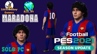 DIEGO ARMANDO MARADONA PACK  LAS 10 CARAS DEL 10  EFOOTBALL PES 2021  10 CARAS DEL 10  SOLO PC [upl. by Zetrom832]