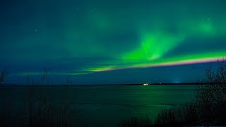 Anchorage Northern Lights  Point Woronzof  4K [upl. by Stringer]