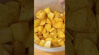 Crispy Air Fried Patatas Bravas  Easy Spanish Tapas Recipe [upl. by Annaitsirk203]