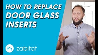 How to Replace a Broken Door Glass Insert in Your Door [upl. by Nordin]