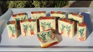 FABRICATION DE SAVON  SOAP quotelfes du jardinquot 🌿 [upl. by Ok]