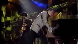 JERRY LEE LEWIS  Whole Lotta Shakin wSpringsteen live  Rock n Roll Hall of Fame Opening 95 [upl. by Anatnom]