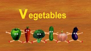 Learn the ABCs in LowerCase quotvquot is for vegetables and violin [upl. by Boyden]