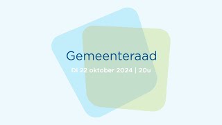 Gemeenteraad Halle  22 oktober 2024 [upl. by Onida]