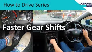 How to shift gears quickly and smoothly in a manual car [upl. by Ivers]