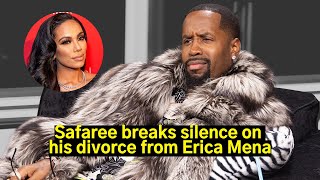 Safaree breaks silence on his divorce from Erica Mena [upl. by Anelrats]