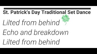 Traditional Irish Set Dance Slow Tutorial St Patricks Day [upl. by Lundell561]