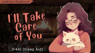 💕ASMR Gentle GF Soothes you to Sleep 😴 ASMR Roleplay F4A [upl. by Kentigera216]