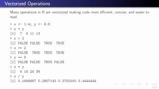 Lecture 2c Vectorized Operations [upl. by Jeaz]