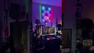 Updates in game room with Paladone PlayStation Hexagon LED Lights gamingroom [upl. by Moor]