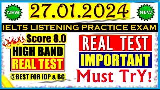 IELTS LISTENING PRACTICE TEST 2024 WITH ANSWERS  27012024 [upl. by Elleval]