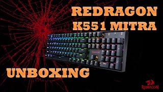 Redragon K551 RGB Mitra Keyboard Unboxing and SoundLight Test [upl. by Halie]