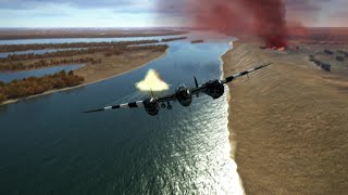 Strafing Some Ships in My Brand New P38 [upl. by Umont]