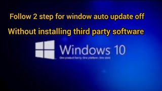 How to turn off windows 10 automatic update without 3rd party software Explain  Kannada ಕನ್ನಡ [upl. by Yeldua]