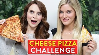 CHEESE PIZZA CHALLENGE ft iJustine [upl. by Ardekahs952]