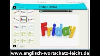 Englisch Wortschatz Die Tage Monate und Jahreszeiten httpwwwfacileanglaiscom [upl. by Einaffyt]