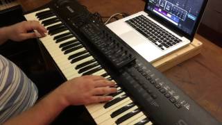 Alive Hillsong Young amp Free MainStage patch keyboard demo [upl. by Rebmyk]