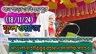 Maulana Habibur Rahman Salafi Saheb 181124 [upl. by Birkle]