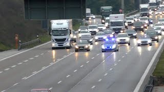 Autobahnpolizei bremst Verkehr [upl. by Gnehs]