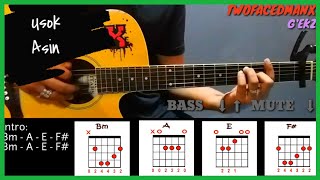 Usok  Asin Guitar Cover With Lyrics amp Chords [upl. by Croner938]