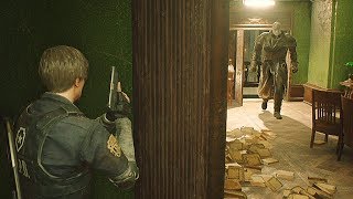 Resident Evil 2 Remake  All Tyrant Cutscenes Mr X Scenes RE2 Remake 2019 PS4 Pro [upl. by Eussoj]