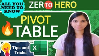 Pivot Table Excel In Hindi  All You Need to Know 🔥 [upl. by Lleira196]