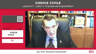 Codice civile  Lezione 7  Libro V Imprese ed imprenditori [upl. by Holtz]