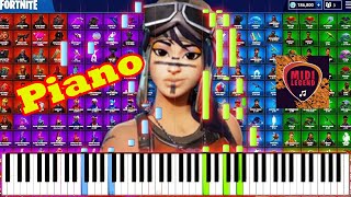 How To Play Fortnite EmotesDances Piano Tutorial [upl. by Eahsal]