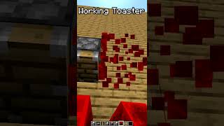 Minecraft working Toaster minecraft minecraftbuilding [upl. by Llerot]