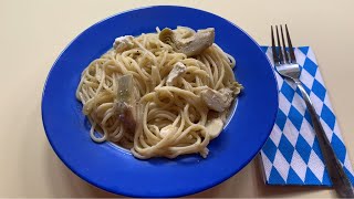 Fix zubereitet Spaghetti mit Artischocken und Feta 181 [upl. by Jose]