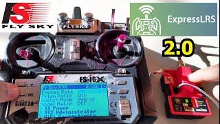 Flysky FSI6X Open Tx ExpressLRS 20 Walkthrough with Frsky R9M [upl. by Wilhelmine640]