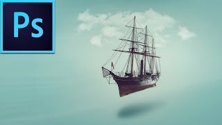 Photoshop Composition Tutorial  Flying Boat [upl. by Flita]