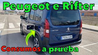 Peugeot e Rifter ¡CONSUMOS A PRUEBA El Monovolumen eléctrico que desearás tener MOTORK [upl. by Eenobe]