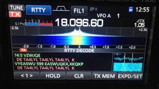 Icom IC7300 RTTY [upl. by Ailahs614]