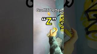 Easy Graffiti Letter “Z” 👈 howto [upl. by Atelokin]