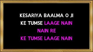 Kesariya Balma  Karaoke  Lekin  Lata Mangeshkar [upl. by Nniw]