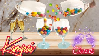 Clang Clang Kampai 🥂candies 😍 asmr satisfying candy [upl. by Lerraf]