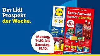 Der Lidl Prospekt der Woche  Angebote von Montag 1410 bis Samstag 1910 [upl. by Uuge]