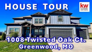 615000 Luxury Home Tour 1008 Twisted Oak Ct Greenwood MO  6 Bedrooms amp only 3 years old [upl. by Ennaitak]