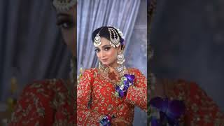 Transformation bride wedding views lehnga weddinghair love trend trendingshorts celebration [upl. by Wilmette]