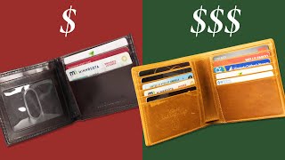 Cheap vs Expensive Leather Wallets Which Is Best for You [upl. by Ennahtur]