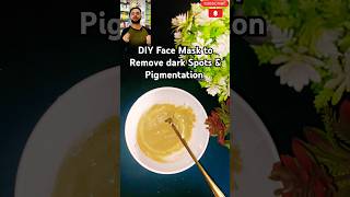 DIY Face Mask to Remove dark Spots amp Pigmentation skin care natural skincare [upl. by Suoivatnod411]