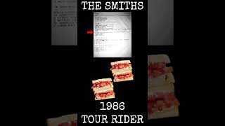 The Smiths 1986 Tour Rider 3  Johnny Marrs Dressing Room [upl. by Vyse]