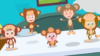 Five Little Monkeys Jumping On The Bed  Nursery Rhymes For Kids  Children Song [upl. by Hong691]