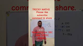 TRICKY SOLs subscribers maths logicalreasoning trending ssctoptakreasoningrahulsir ytshorts [upl. by Ethelinda]