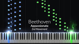 Beethoven  Appassionata 3rd Movement Op 57 No 23 Piano Tutorial [upl. by Sudbury]